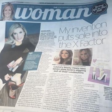 Sticky Heelz inventor features in Daily Record