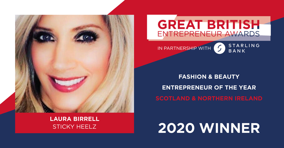 STICKY HEELZ FOUNDER WINS FASHION & BEAUTY ENTREPRENEUR OF THE YEAR FOR SCOTLAND AND NORTHERN IRELAND