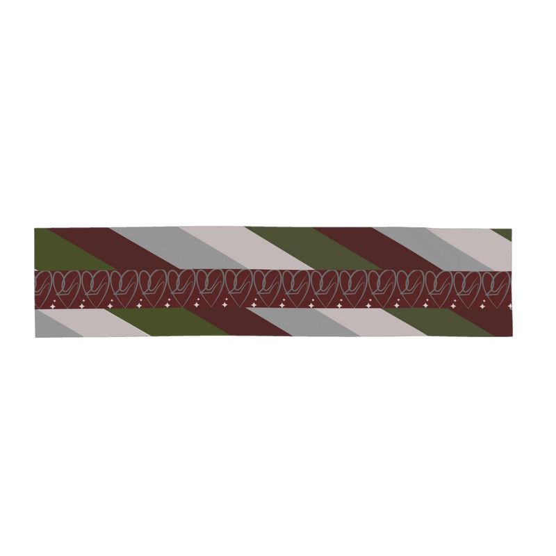 Heart & Heel Luxe Wrap – Green, Burgundy & Silver Edition