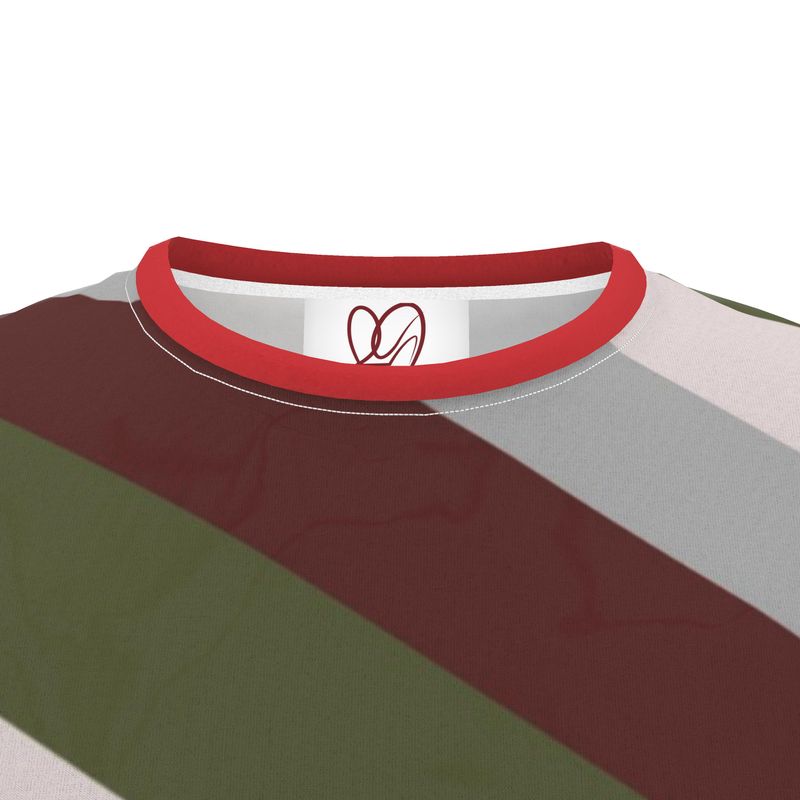 Cut And Sew All Over Print T Shirt