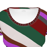 Heart & Heel Icon Tee – Ink Green & Burgundy Edition