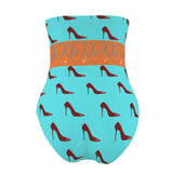 Ocean Stiletto Strapless Swimsuit