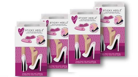 Buy 4 small packs of Sticky Heelz