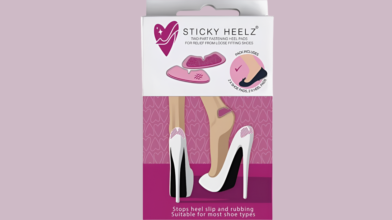 SMALL PACK OF STICKY HEELZ ANIT-SLIP HEEL GRIPS (4 pieces)