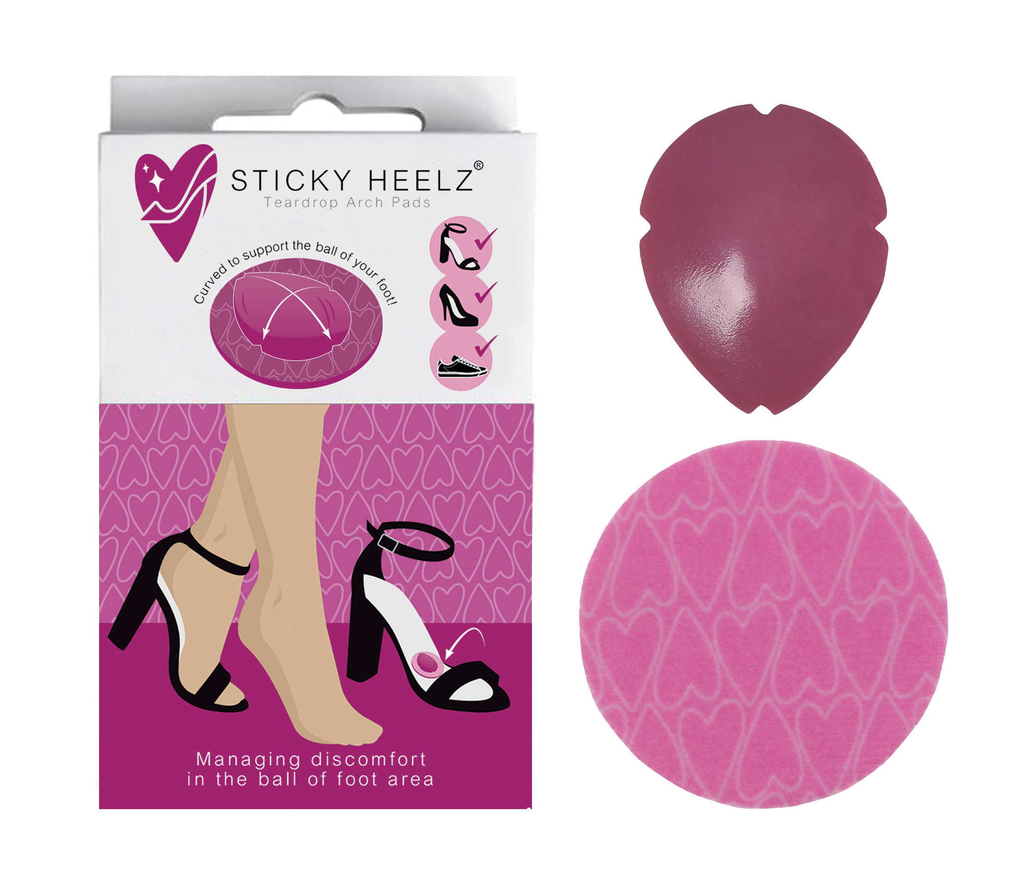 Sticky Heelz Heel Pads & Teardrop Pads